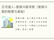 日月道人-紫微斗数寻根（紫微斗数的智慧与奥秘）
