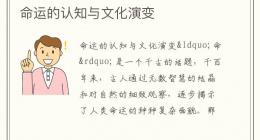 命运的认知与文化演变