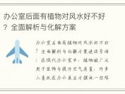 办公室后面有植物对风水好不好？全面解析与化解方案