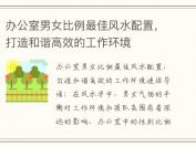 办公室男女比例最佳风水配置，打造和谐高效的工作环境